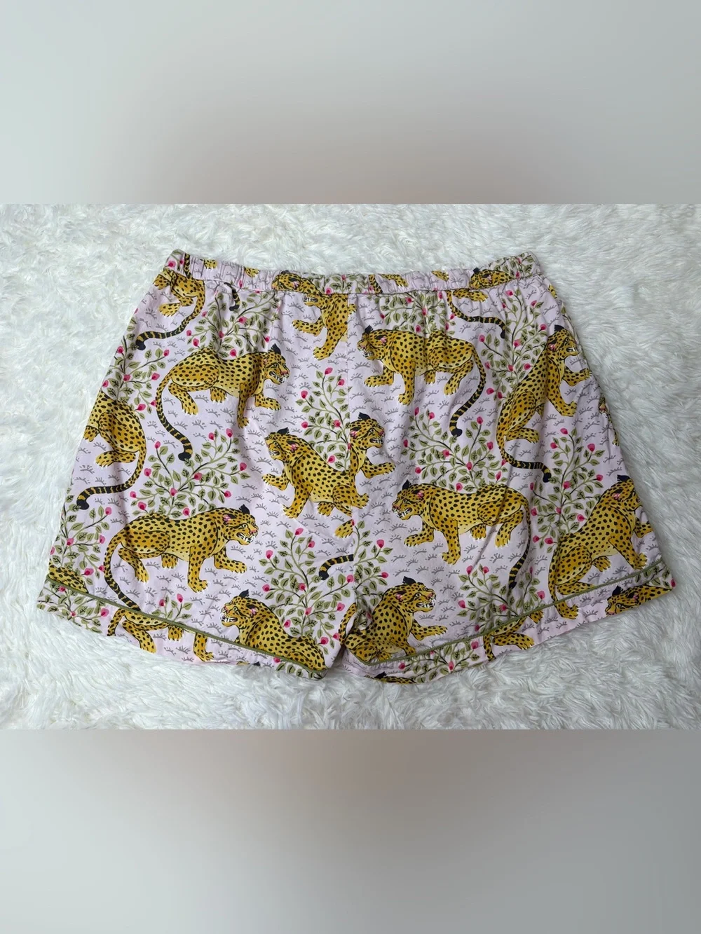 Printfresh Bagheera Leopard -Short PJ Set - Blush color, size XL